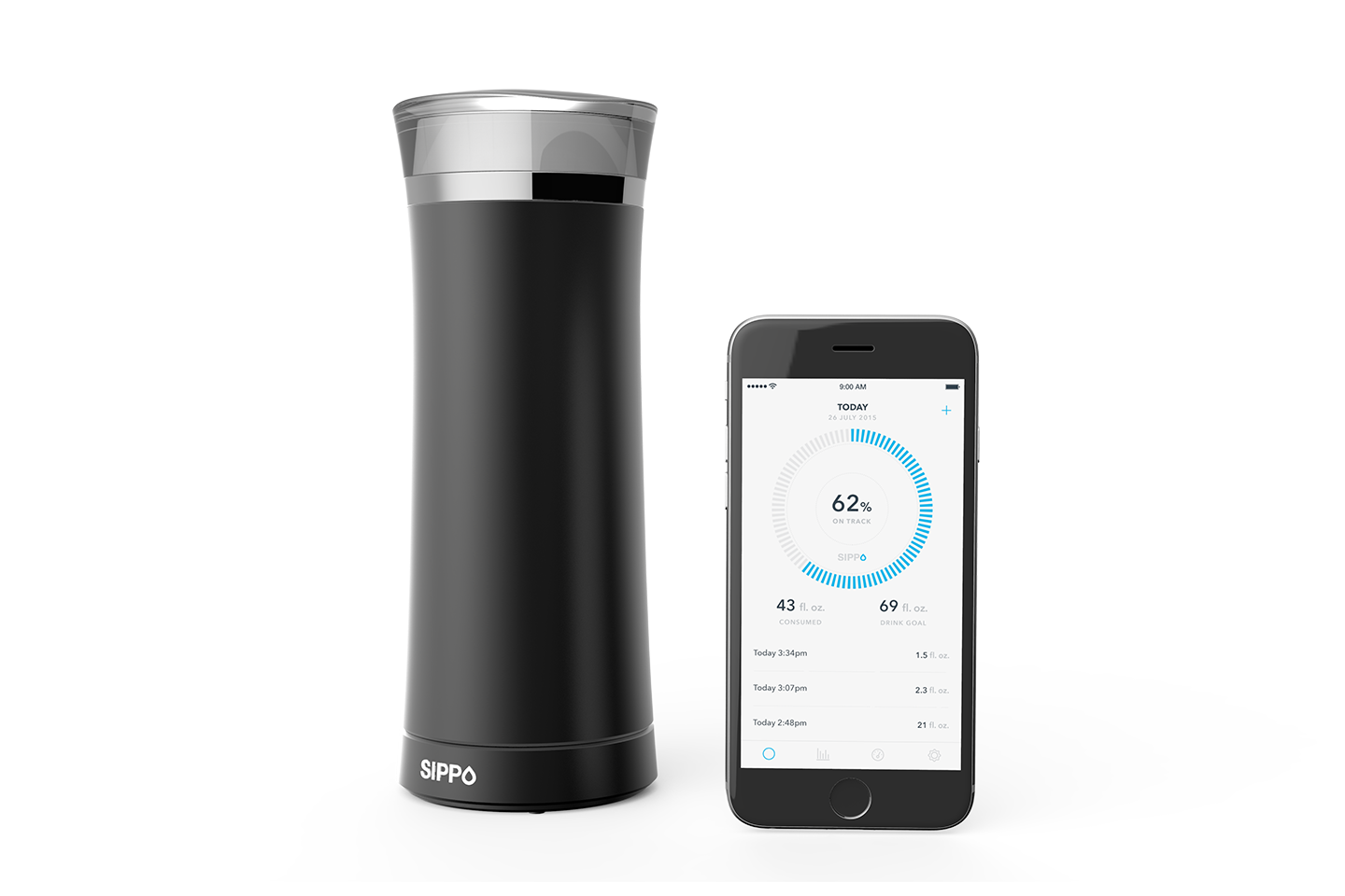 Sippo Smart Water Bottle